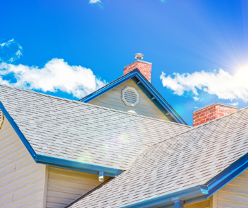 House roof and sky