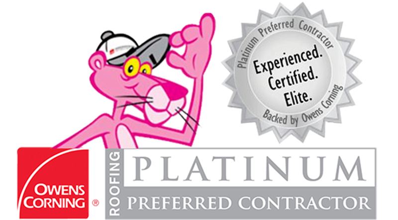 Owen's Corning Platinum Preferred Contractor